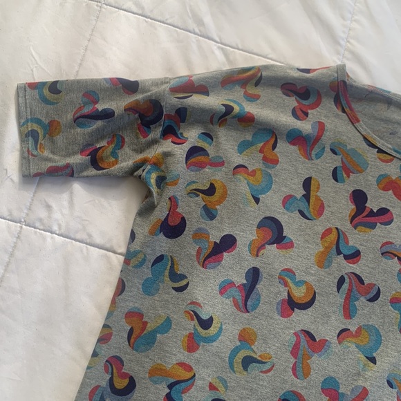 LuLaRoe Grey Mickey T-shirt, Size M - Picture 2 of 3